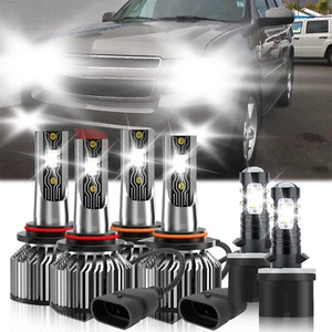 For Chevrolet Tahoe 2000-2006 6x LED Headlight Bulb + Fog Light Kit Bright White - Foto 1 di 11