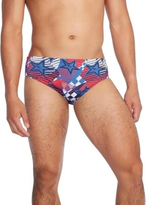 Speedo Impreso One Brief Rojo, Blanco, Azul, Negro Talla 32 Foto 1 de 2