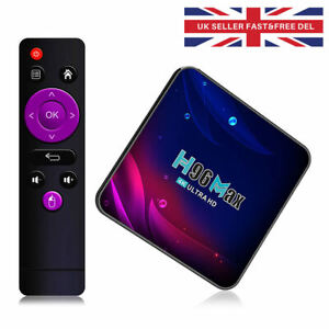 H96 MAX V11 Quad Core TV Box Android 11.0 4K Smart HD Media Player 5Ghz WIFI UK