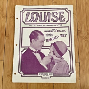 Vintage Noten - Louise - 1929 Film "Innocents of Paris" Robin & Whiting - Bild 1 von 7