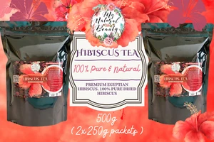500g Dried Hibiscus- 100% Pure - Remarkable health and beauty benefits- Tea. - Picture 1 of 11