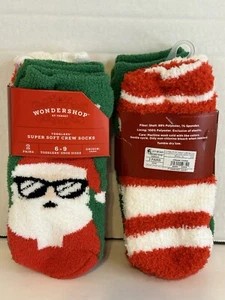 Wondershop Toddlers' Super Soft Crew Socks 2 Pairs Machine Wash - Picture 1 of 7