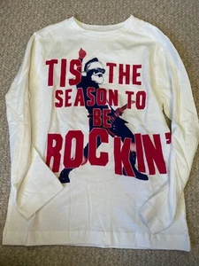 Crazy 8 Youth Medium (7-8) Long Sleeve "Tis the Season to be Rockin" Shirt - Picture 1 of 4