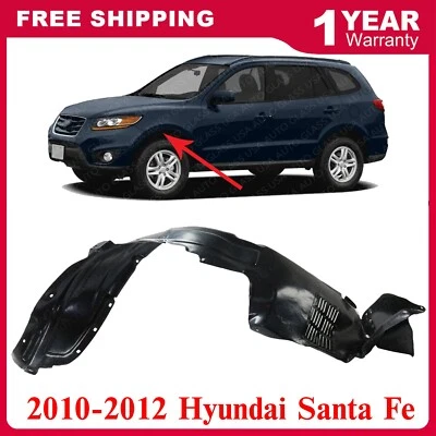 Forro de guardabarros delantero lado del conductor para Hyundai Santa Fe 2010-2012 Foto 1 de 4