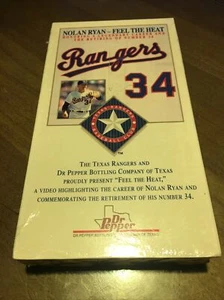 "NOLAN RYAN FEEL THE HEAT" COMMEMORATIVE RETIREMENT VHS SEALED TEXAS RANGERS 34 - Picture 1 of 2