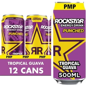 Rockstar Energy Drink Tropical Guava 12 x 500ml / Schnäppchensparer / Limitiert / Schneller Verkauf - Bild 1 von 2