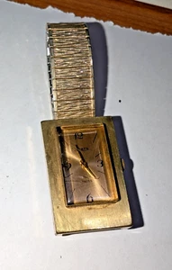 1960s Sears Mid Century Modern Rectangular Shaped Wrist Watch AS IS - Picture 1 of 8