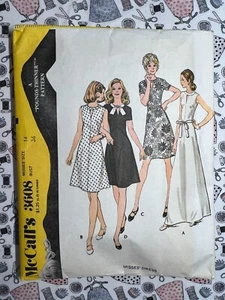McCall's Sewing Pattern 3608 Misses Dress Size 14 Bust 36 Cut Complete - Picture 1 of 3