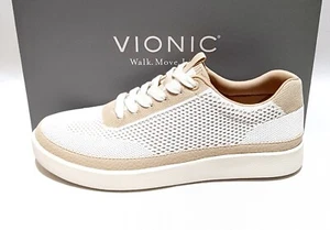 VIONIC GALIA ORTHOTIC TRAINER CAUAL SHOES RRP £120 BREATHABLE WHITE KNIT WOMENS - Picture 1 of 7