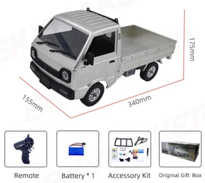 1:10 RC Car Simulation Drift Climbing Truck LED Light on-road RC Cars Trucks Toy - Image 1 of 4