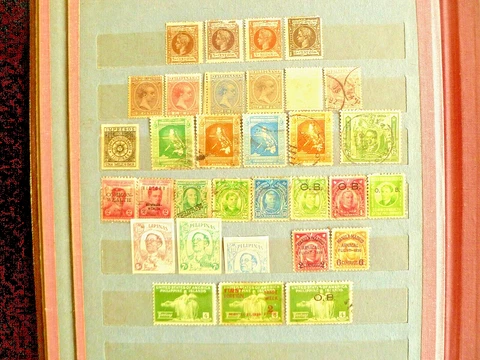 Philippines stamp collection including time of Spanish & American protectorate Cover