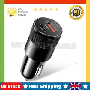 USB Quick Car Charger 15W 3.1a Type C and USB adaptor for iPhones and Andriod - Picture 1 of 7