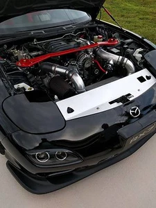 LRB Speed Mazda RX7 FD3S Aluminum CNC Upper Radiator Cooling Panel 93-95 - Picture 1 of 8