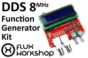 Kit Generatore Segnale Funzione AVR DDS 5V Seghetto Quadrato BNC 8Mhz Flux Workshop - Foto 1 di 10