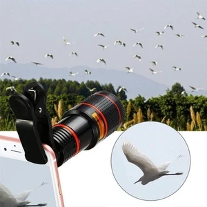 `Universal Hd 12X Optical Zoom Camera Telescope Lens With Clip For - Photo 1 sur 12