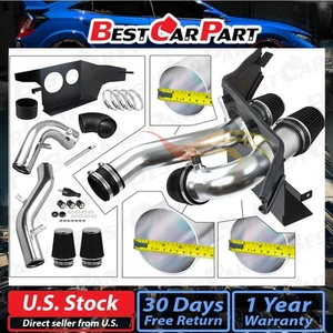 BLACK For 2015-2025 F150 2.7L/3.5L V6 Twin Turbo COLD AIR INTAKE KIT+Heat Shield - Picture 1 of 4