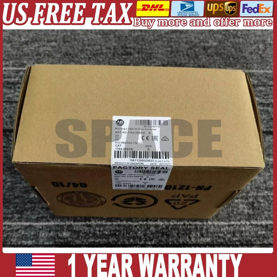 AB 1764-28BXB MicroLogix 1500 28 Point Controller New Factory Sealed US Free Tax - Image 1 of 1