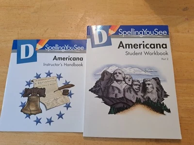 LOT 2 Spelling You See Level D Part 2 student workbook & Instructor Handbook NEW - Image 1 of 4