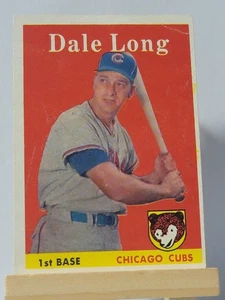 1958 Topps Set-Break #  7 Dale Long VG TOP RIGHT CREASE - Picture 1 of 2