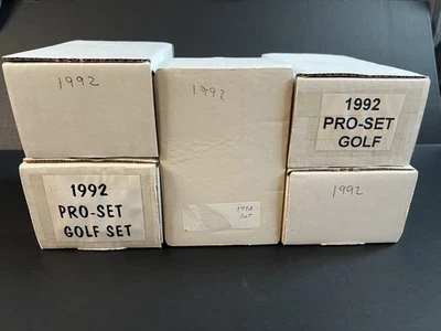 Lote completo de 5 tarjetas de golf Pro Set 1992 Foto 1 de 4
