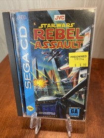 Sega Cd Game Star Wars Rebel Assault Complete damaged case