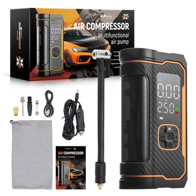 150 PSI Air Compressor Tire Inflator Air Pump For Car Moto Bike Tires Portable - Image 1 of 4