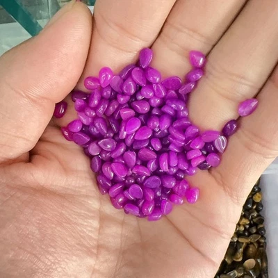 100pcs 4x6mm Natural Purple Stone Teardrop CAB CABOCHON DIY Jewelry No Hole - Image 1 of 4