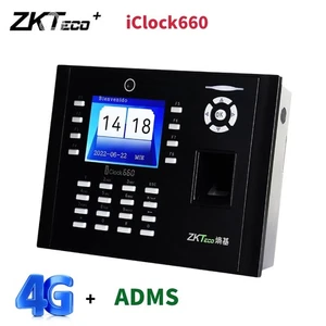 ZKteco iClock660 4G ADMS Fingerabdruck biometrische Zeit Anwesenheit Maschine - Picture 1 of 8