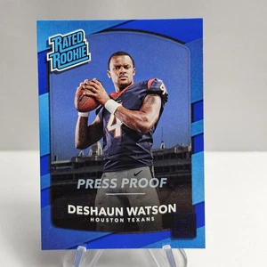 2017 Panini Donruss - Rated Rookie Deshaun Watson #345 Press Proof Blue (RC) - Picture 1 of 2