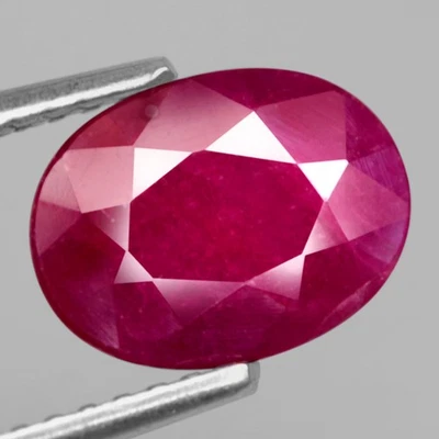 1.40Ct. Natural Gemstone Ruby Pinkish Red Oval Normal Heated Tanzania Ravishing - Image 1 of 4