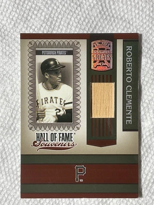 Tarjeta de camiseta 2005- Donruss Greats- Roberto Clemente. Foto 1 de 2