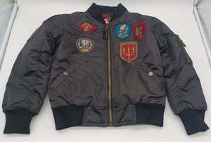 Spire, Kinder Flieger, Bomberjacke, schwarz Größe Small (8). D2300 - Bild 1 von 24