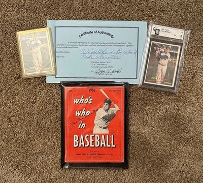1957 Topps #170 Duke Snider GAI EX 5 y autografiado Who’s Who en béisbol 1956 Foto 1 de 4