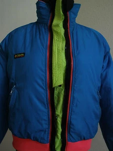  COLUMBIA POWDER KEG REVERSIBLE 4 IN 1 THINSULATE JACKET size M UNIQUE VINTAGE - Picture 1 of 11