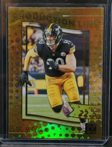 2022 Donruss TJ Watt Production Line Blaster Exclusive Galactic #PRD-16 Steelers - Bild 1 von 2