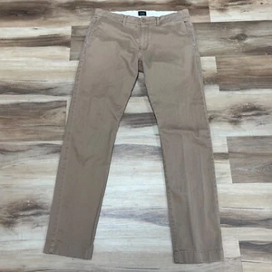 J Crew Pants Mens 32 x 32 Stretch 484 Slim Dark Khaki Chino - Picture 1 of 10