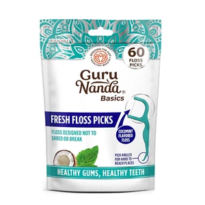 Selecciones dentales de hilo dental Gurunanda Fresh Floss - hilo sin triturar con selección en ángulo para Effe - Imagen 1 de 5