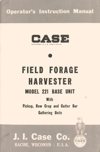 Manual de operadores recolectores de forraje de campo de cultivo en fila CASE - Imagen 1 de 1