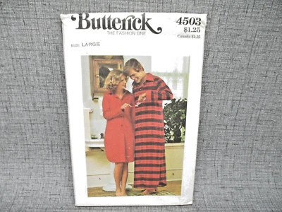 Butterick 4503 Sewing pattern Men's Night Shirt Size Large Vintage - Image 1 of 4