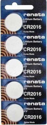 CR 2016 RENATA WATCH BATTERY (5 piece) ECR2016 FREE SHIPPING Authorized Seller  - Image 1 of 4