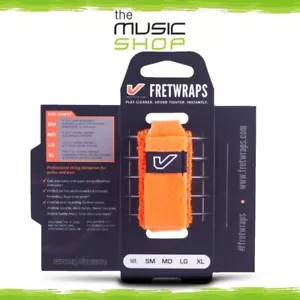 Gruv Gear FretWraps Guitar String Muter/Dampener, Small, Orange - FW-1PK-ORG-SM - Picture 1 of 2