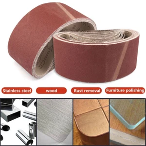 610x100mm Sanding Belt Aluminum Oxide Abrasive Sandpaper for Metal 40-320Grit - Picture 1 of 8