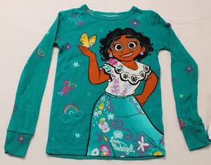 Disney Girl's Long Sleeve Encanto Graphic Pajama Top ZS6 Green Size: 8 NWT - Picture 1 of 5