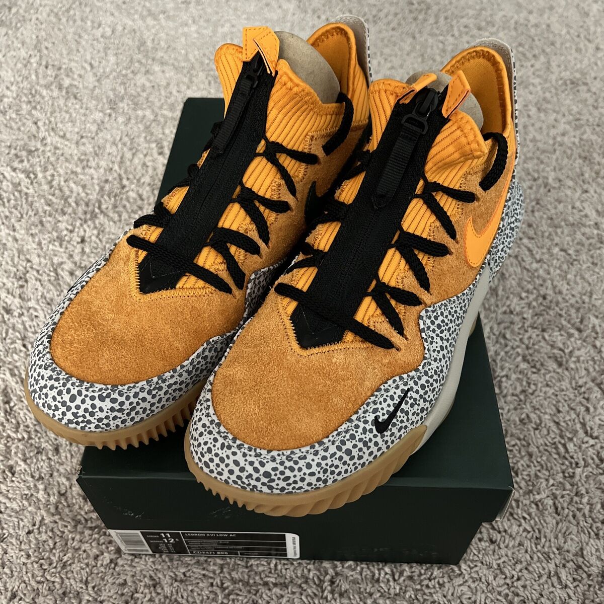 Nike Atmos x LeBron 16 Low Safari for Sale | Authenticity Nike Atmos x LeBron 16 Low Safari for Sale | Authenticity