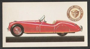 Original 60er Jahre UK Trade Card mit Jaguar XK120 Sportwagen - Bild 1 von 1