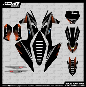 KIT Grafiche adesive Per KTM EXC 125 250 2020 2021 20 21 - Picture 1 of 1