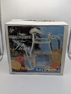 Vintage Luminarc Arcoroc Etched Lemonade Tumblers 8oz France - Picture 1 of 4