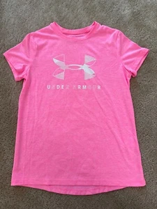 Girls Under Armour Short Sleeve Top, Size M - Picture 1 of 2