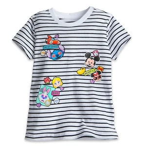 Camiseta Disney Store Auténtica Emoji Minnie Mickey Alice Stitch Niñas Talla 2/3 - Imagen 1 de 1