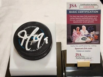 Disco de juego oficial firmado por Joe Thornton SHARKS certificado de autenticidad JSA Foto 1 de 2